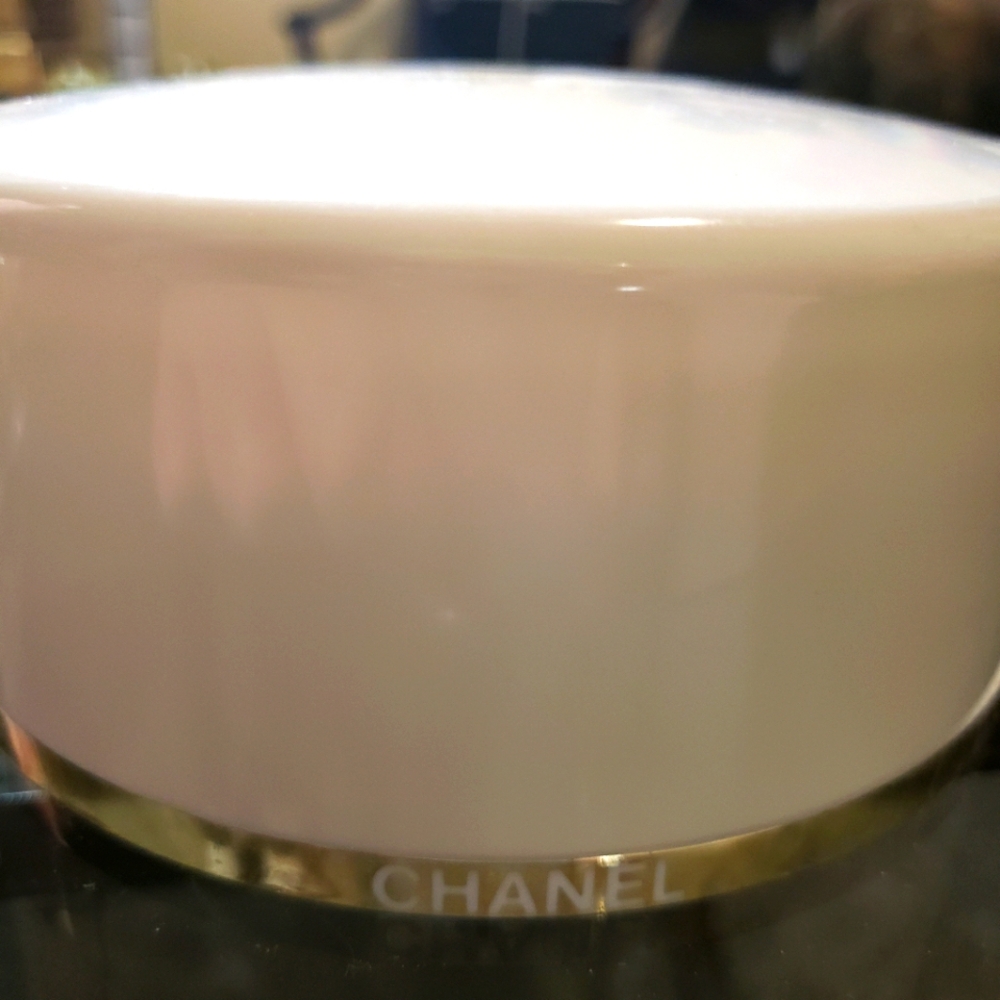Chanel vintage #5 bath powder case.